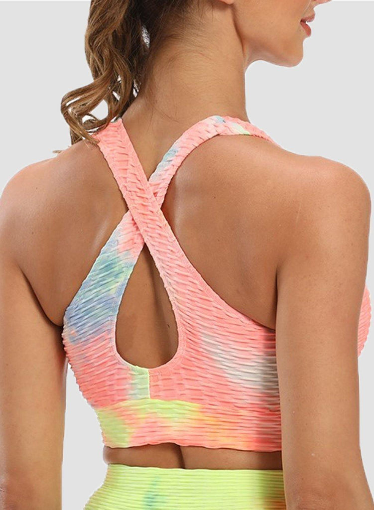 SEASUM Textured Tie-dyed Super Stretchy Top - SEASUM