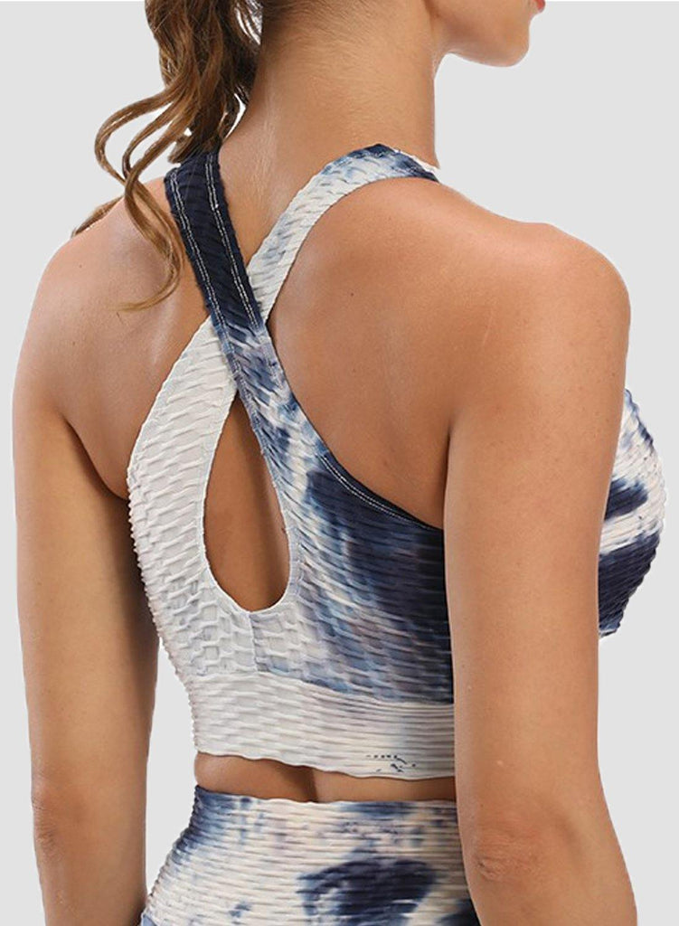 SEASUM Textured Tie-dyed Super Stretchy Top - SEASUM