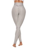 SEASUM Women's Fitness Lifting Textured Bodycon Leggings