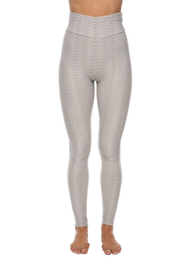 SEASUM-SEASUM Women's Fitness Lifting Textured Bodycon Leggings