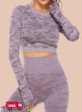 Camouflage Seamless Yoga Top - SEASUM
