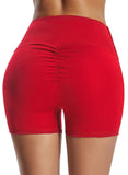 Women High Waist Scruched Fitness Shorts - SEASUM