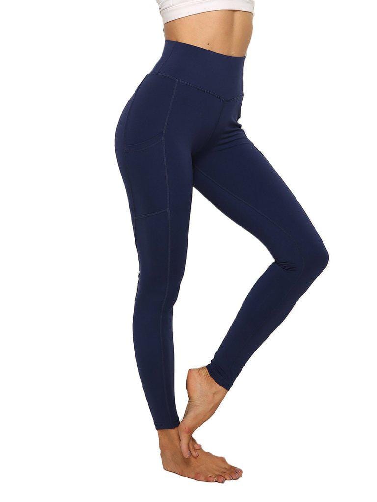 SEASUM-SEASUM Scrunch Butt Leggings with Pockets High Waist Lifting Yoga Pants