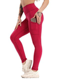 SEASUM-SEASUM Scrunch Butt Leggings with Pockets High Waist Lifting Yoga Pants