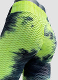 SEASUM-SEASUM Women's Tie-dyed Textured Leggings