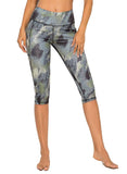 Floral Capris Yoga Pants for Fitness - SEASUM