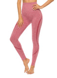 SEASUM Women's Ultra Soft Elastic Seamless Hollow Yoga Pants