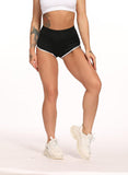 Solid Scrunched Women Sports Tight Shorts - SEASUM