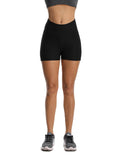 Textured High Elastic Fitness Women Yoga Shorts - SeasumFits
