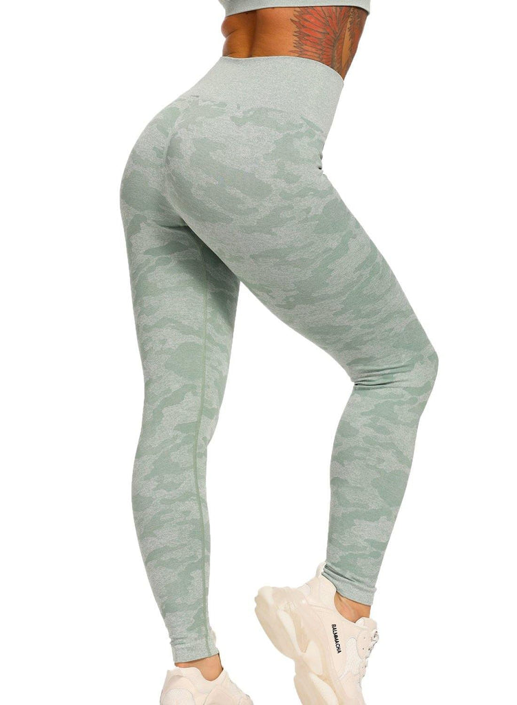 Cathalem Yoga for Women Pants Large Pants Sport Leggings Crop Fitness  Camouflage Women plus Size Yoga Pants for Women Pants Green Large