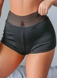 Athletic Non See-through Mesh Yoga Shorts