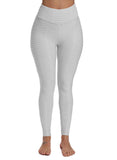 SEASUM-Textured Fitness Power Flex Leggings