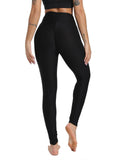 SEASUM-Textured Fitness Power Flex Leggings