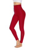 SEASUM-Textured Fitness Power Flex Leggings