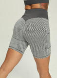 SEASUM Women Shorts Scrunched Butt Lifting Sports Shorts with Side Pocket - SEASUM