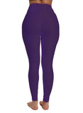 SEASUM-Textured Fitness Power Flex Leggings