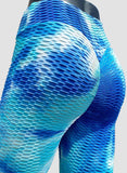 SEASUM-SEASUM Women's Tie-dyed Textured Leggings