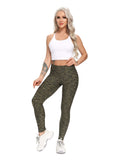 Women Three-dimensional Body Shaping Jacquard Leggings（sackcloth Interval Color）