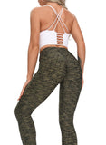 Women Three-dimensional Body Shaping Jacquard Leggings（sackcloth Interval Color）