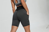 SEASUM Women Shorts Scrunched Butt Lifting Sports Shorts with Side Pocket