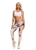 Women Three-dimensional Body Shaping Jacquard Leggings（Tie Dye2）