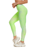 Women Three-dimensional Body Shaping Jacquard Leggings（Tie Dye2）