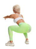 Women Three-dimensional Body Shaping Jacquard Leggings（Tie Dye2）