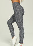 Women Three-dimensional Body Shaping Jacquard Leggings（sackcloth Interval Color）