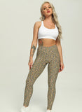 Women Three-dimensional Body Shaping Jacquard Leggings（sackcloth Interval Color）