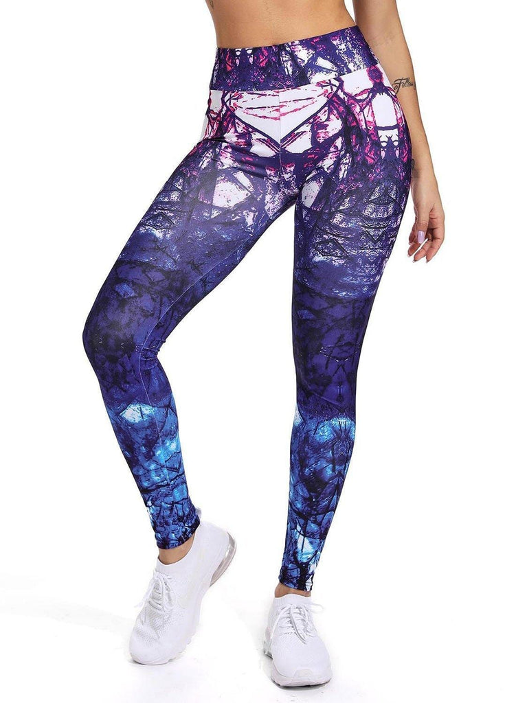 Women's Printed Yoga Pants for Workout - SEASUM