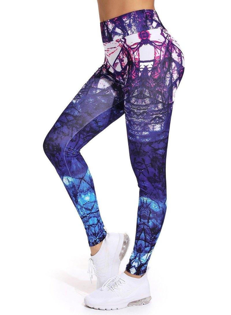 Women's Printed Yoga Pants for Workout - SEASUM