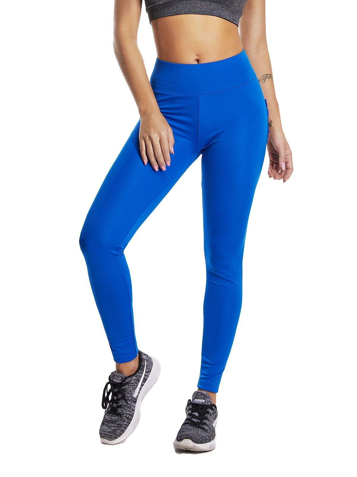  Womens Clearance,Fit High Waist Yoga Leggings Cotton Elasticity  Solid Plus Pants Slim Pants Women Yoga Leggings for Women High (Blue, M) :  Clothing, Shoes & Jewelry