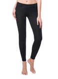 Women's Solid Elastic Waistband Yoga Pants - SEASUM