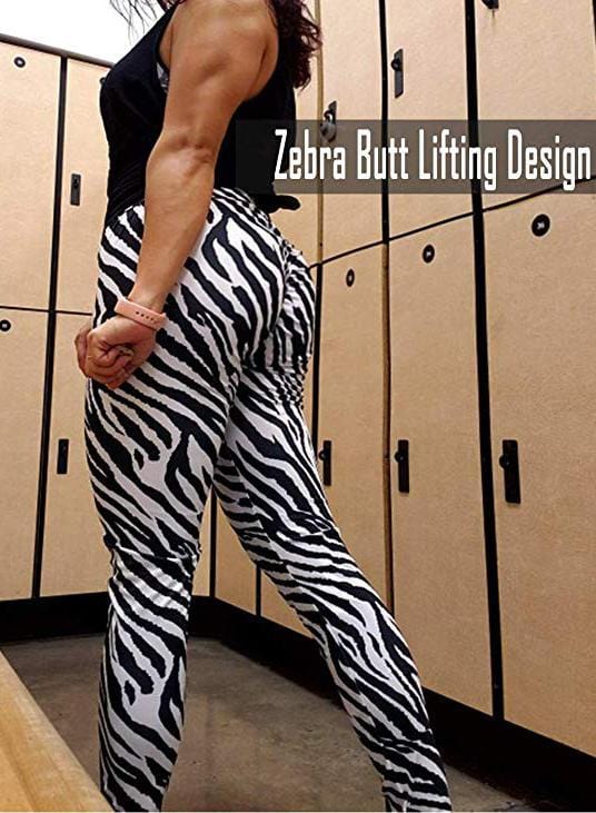 zebra workout pants