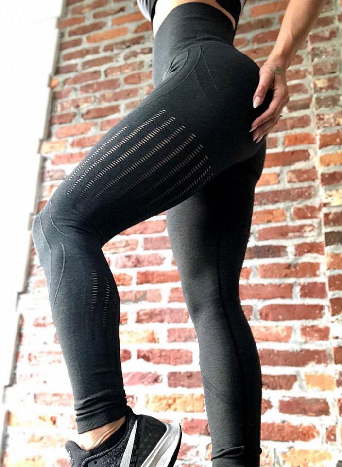 High waist seamless leggings for women hollow out gym legging super st