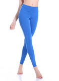 Women's Solid Color Workout Running Yoga Pants - SEASUM