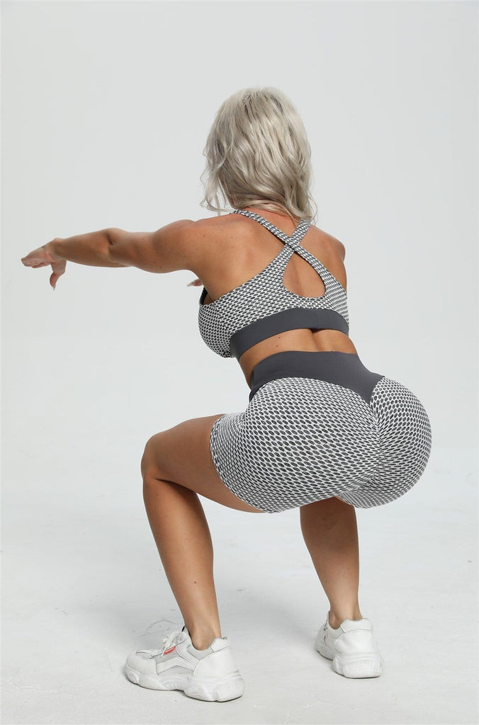 SEASUM Gym Shorts honeycomb Textured Butt Scrunch