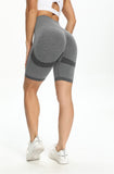 SEASUM Womens Seamless Workout Shorts High Waist Cycling Yoga Shorts
